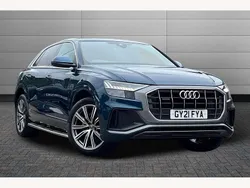 Navarra blue Used 2021 Audi Q8 S-Line SUV | £41,350 (Good price)
