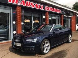 Blue Used 2013 Audi A5 Cabriolet S-Line Cabriolet | £6,500 (Fair price)