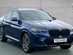 Blue Used 2024 BMW X4 M Sport SUV | £47,490 (Good price)
