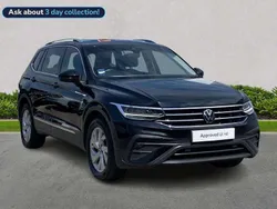 Black Used 2022 VW Tiguan Allspace Life SUV | £24,627 (Good price)