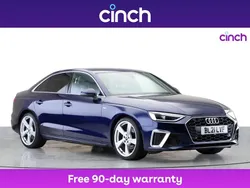 Blue Used 2021 Audi A4 S-Line Sedan | £19,949 (Fair price)