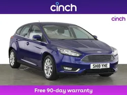 Blue Used 2018 Ford Focus Titanium Hatchback | £8,499 (Fair price)