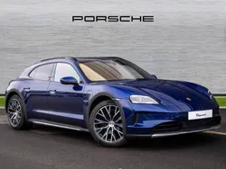 Gentian blue metallic New 2024 Porsche Taycan Cross Turismo Sedan | £79,850 (Super price)