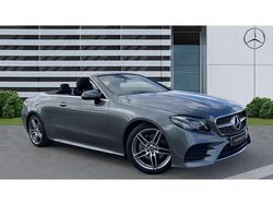 Selenite grey metallic Used 2018 Mercedes E220 AMG Line Premium Plus Cabriolet | £24,637 (Fair price)