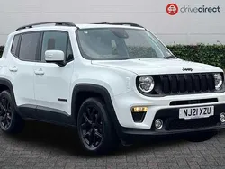 Special solid alpine white Used 2021 Jeep Renegade Night Eagle SUV | £14,598 (Fair price)