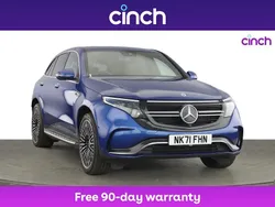 Blue Used 2021 Mercedes EQC400 AMG Line Premium SUV | £23,399 (A bit pricey)