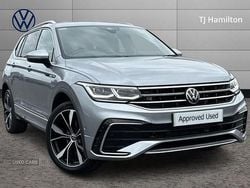 Silver Used 2024 VW Tiguan Allspace R-line SUV | £38,495 (Expensive)