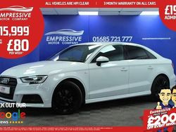 White Used 2018 Audi A3 S-Line Sedan | £15,999 (Fair price)