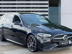 Black Used 2024 Mercedes C220 AMG Line Premium Estate | £35,262 (A bit pricey)