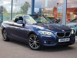 Blue Used 2018 BMW 218 Sport Line Cabriolet | £12,795 (A bit pricey)