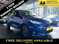 Blue Used 2022 Toyota Yaris Hybrid Design Hatchback | £17,545 (Fair price)