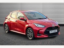 Red Used 2023 Toyota Yaris Hybrid Design Hatchback | £18,150 (Fair price)