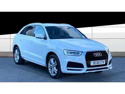 White Used 2018 Audi Q3 S-Line SUV | £14,346 (Fair price)