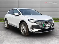 White Used 2024 Audi Q4 e-tron S-Line SUV | £30,290 (Fair price)