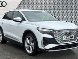 White Used 2021 Audi Q4 e-tron S-Line SUV | £23,057 (Fair price)