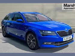 Blue Used 2018 Skoda Superb Estate | £16,084 (Expensive)