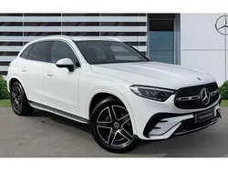 White Used 2023 Mercedes GLC300e AMG line SUV | £41,780 (Expensive)