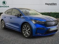 Race blue metallic Used 2023 Skoda Enyaq iV SportlinePlus SUV | £27,499 (Good price)