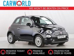 Black Used 2019 Fiat 500 Lounge Hatchback | £8,297 (Fair price)