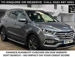Silver Used 2017 Hyundai Santa Fe Edition SUV | £14,470 (Fair price)