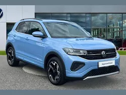 Clear blue metallic New 2025 VW T-Cross R-line SUV | £27,525 (Fair price)