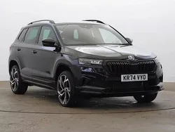 Black magic pearl effect Used 2024 Skoda Karoq SportLine SUV | £27,995 (Fair price)
