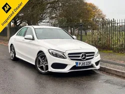 White Used 2015 Mercedes C220 AMG line Sedan | £9,995 (A bit pricey)