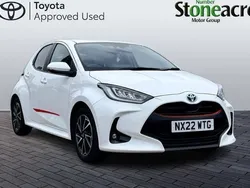 White Used 2022 Toyota Yaris Hybrid Design Hatchback | £16,500 (Fair price)