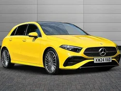 Yellow Used 2024 Mercedes A180 AMG Line Premium Plus Hatchback | £26,371 (Fair price)