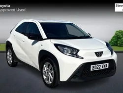 White Used 2022 Toyota Aygo PURE Hatchback | £11,582 (Fair price)