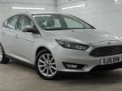 Silver Used 2015 Ford Focus Titanium Hatchback | £5,645 (Fair price)