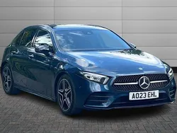 Blue Used 2023 Mercedes A180 AMG Line Premium Hatchback | £22,990 (A bit pricey)