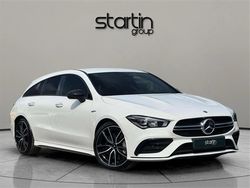 White Used 2021 Mercedes CLA35 AMG Shooting Brake Premium Estate | £29,450