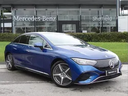 Blue Used 2022 Mercedes EQE350 AMG Line Premium Sedan | £35,450 (Good price)