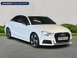 White Used 2018 Audi A3 Black Edition Sedan | £13,989 (Fair price)