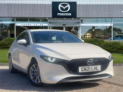 Snowflake white Used 2021 Mazda 3 Inclusive Hatchback | £14,882 (Super price)