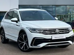Pure white Used 2021 VW Tiguan R-line SUV | £24,871 (Fair price)