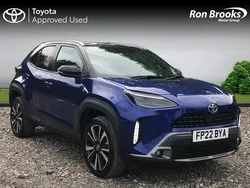 Blue/black Used 2022 Toyota Yaris Hybrid Edition Hatchback | £22,418