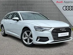 White Used 2022 Audi A6 Sport Estate | £28,392 (Fair price)