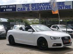 White Used 2014 Audi A5 Cabriolet S-Line Cabriolet | £11,995