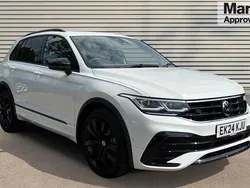 Oryx white premium motherofpearl Used 2024 VW Tiguan Black Edition SUV | £31,480 (Fair price)