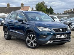 Blue Used 2017 Seat Ateca Ecomotive SUV | £6,688 (Good price)