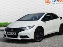 White Used 2015 Honda Civic Black Edition Hatchback | £7,790 (Fair price)