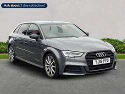 Grey Used 2018 Audi A3 Black Edition Hatchback | £16,182 (Fair price)