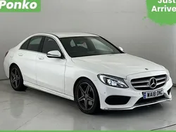 White Used 2018 Mercedes C250 AMG line Sedan | £12,500 (Super price)
