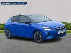 Blue Used 2021 Vauxhall Corsa-e Elite Hatchback | £11,650 (Fair price)