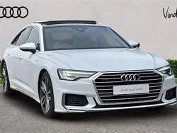 White Used 2019 Audi A6 S-Line Sedan | £25,446 (Fair price)