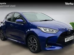 Blue Used 2022 Toyota Yaris Hybrid Design Hatchback | £17,060 (Fair price)