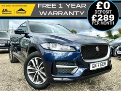 Blue Used 2017 Jaguar F-Pace R-Sport SUV | £11,990 (Fair price)