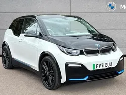 Capparis white with bmw i blue highlight Used 2021 BMW i3 Comfort Edition Hatchback | £14,734
